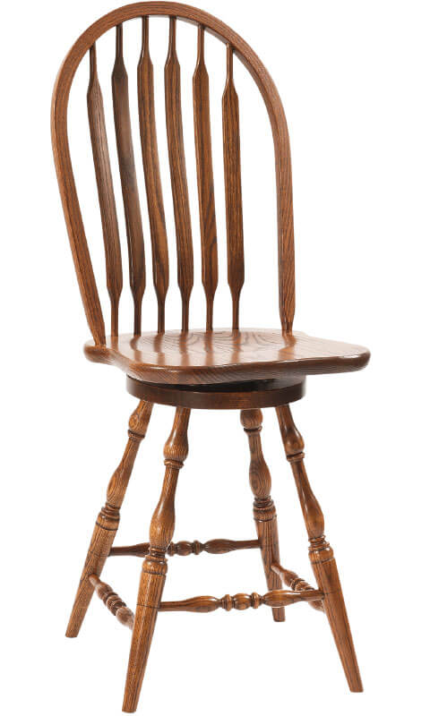 RH Yoder Bent Paddle Barstool