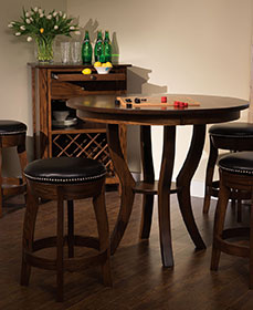 RH Yoder Dillon Barstools and Dillon Bistro Table Dining Room Furniture Set