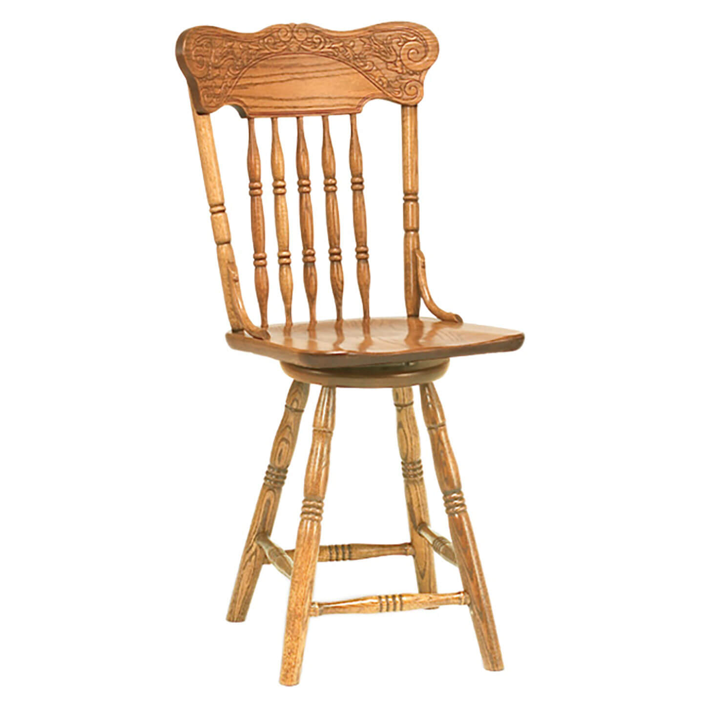 RH Yoder Spring Meadow Pressback Barstool