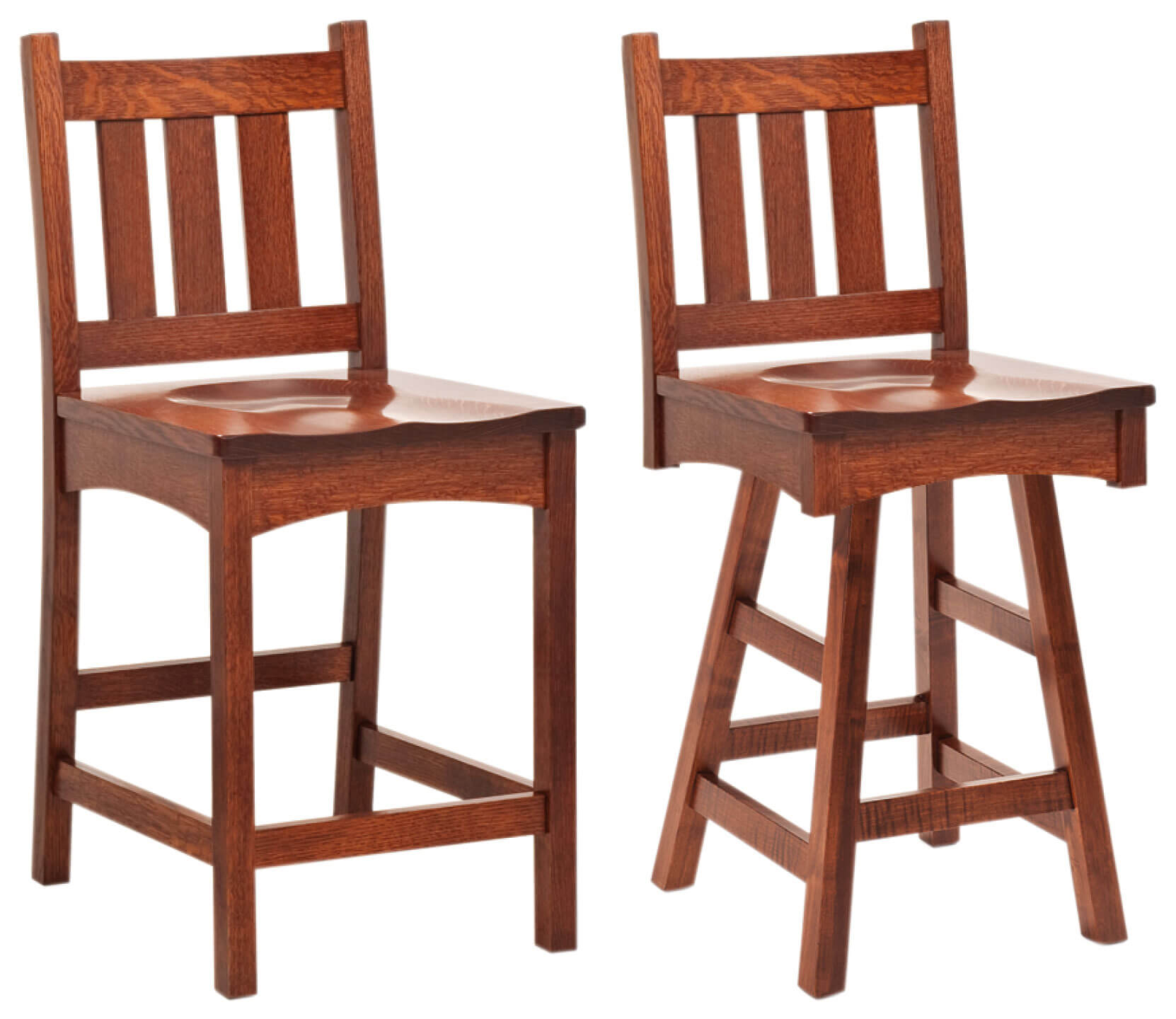 RH Yoder Vintage Mission Barstools