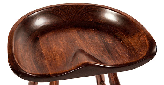 RH Yoder Winslow Stationary Bar Chair Seat Detail