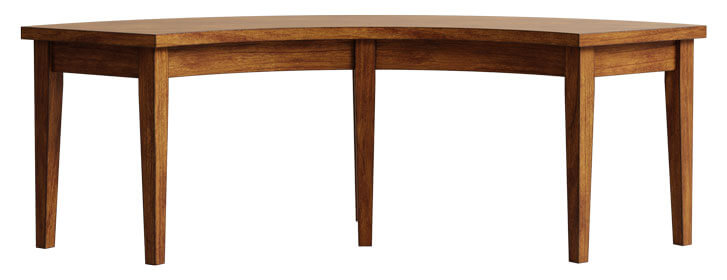 RH Yoder Dallas Bench shown with Wood Seat