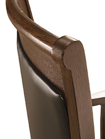 RH Yoder Acadia Desk Chair Top Detail