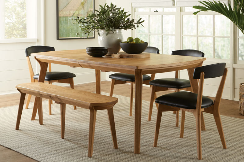 RH Yoder Vinson Expanda Bench Dining Room Furniture Set