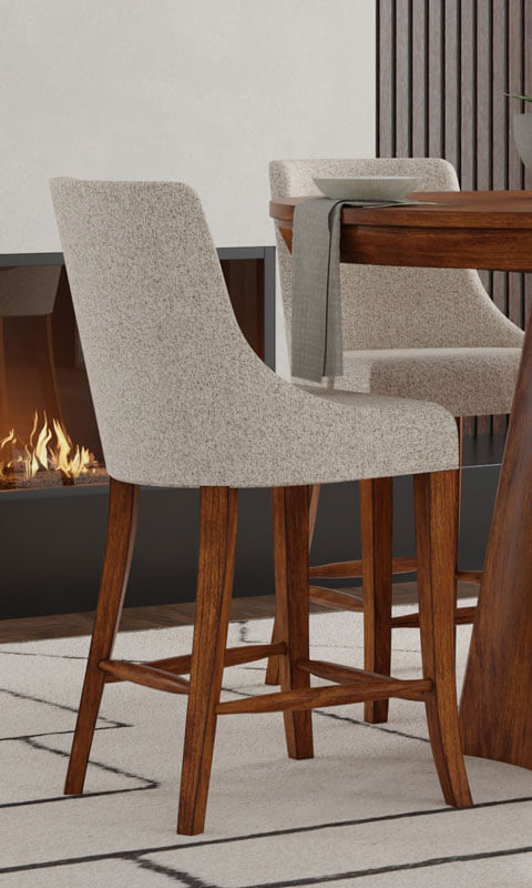 RH Yoder Crescent Bar Chairs Dining Room Furniture Set