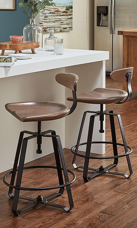 RH Yoder Iron Craft Barstools Dining Room Furniture Set