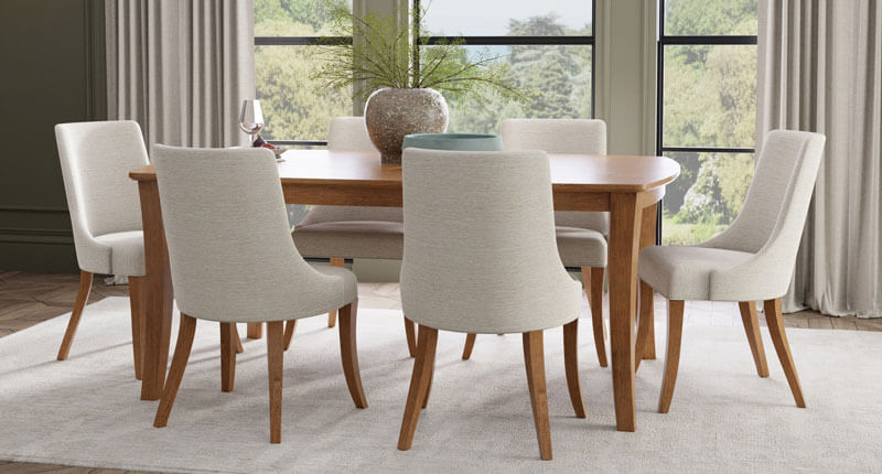 RH Yoder Crescent Table Dining Room Furniture Set