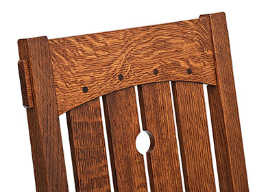 RH Yoder Douglas Chair Back Detail