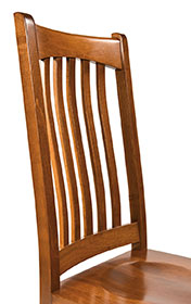 RH Yoder Elridge Side Chair Back Lumbar Support Detail