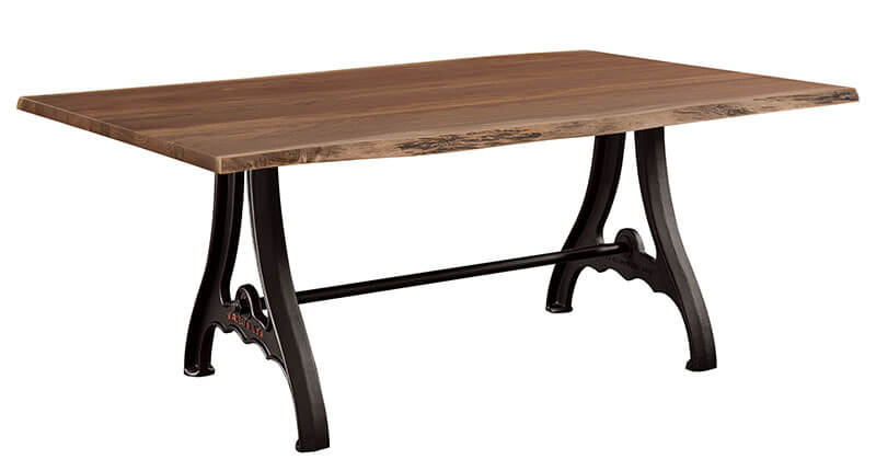 RH Yoder Iron Forge Solid Hardwood Table