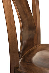 RH Yoder Benjamin Side Chair Back Detail